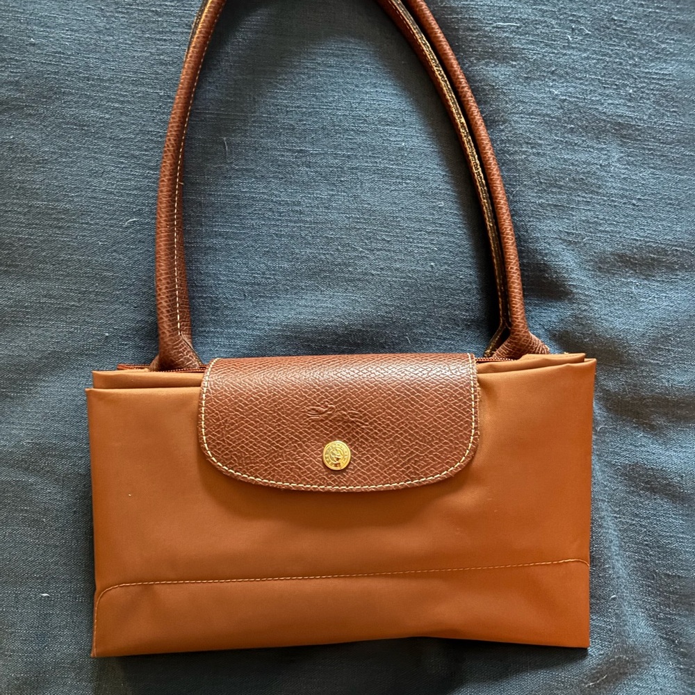 Longchamp Large Le Pliage Cognac Tote Bag - Picture 3 of 6